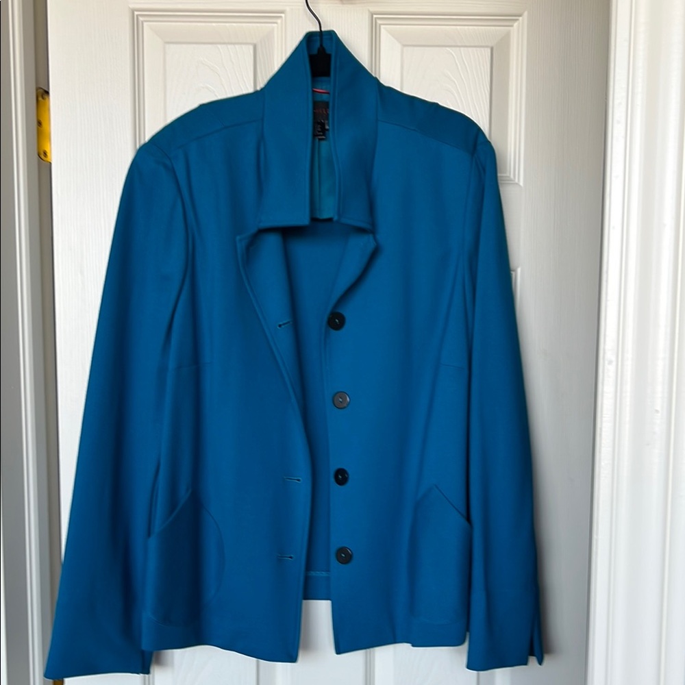Nina Mclemore teal jacket size XL